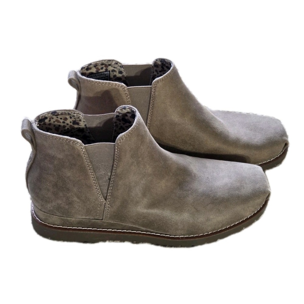 SKECHERS Women's Bobs Chill Wedge Booties - 114715 Taupe, 8.5 - Picture 4 of 7